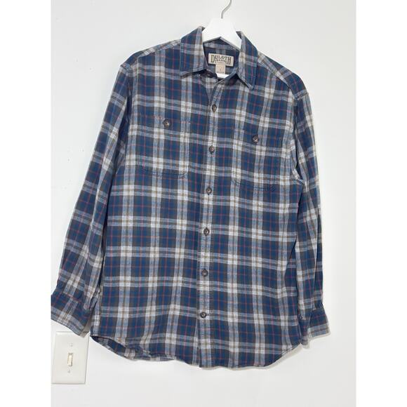 Duluth Other - Duluth Trading Co Button Down Shirt Men’s Blue Plaid Flannel Workwear Casual S